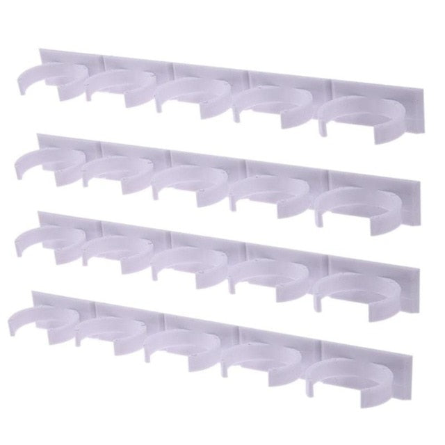 1/2/4 piezas Montaje en pared Ingrediente Estante de botella de especias Clip de plástico Organizador Estante Gabinete de cocina Ganchos de puerta Frascos Soporte de especias Herramientas