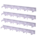 1/2/4 piezas Montaje en pared Ingrediente Estante de botella de especias Clip de plástico Organizador Estante Gabinete de cocina Ganchos de puerta Frascos Soporte de especias Herramientas